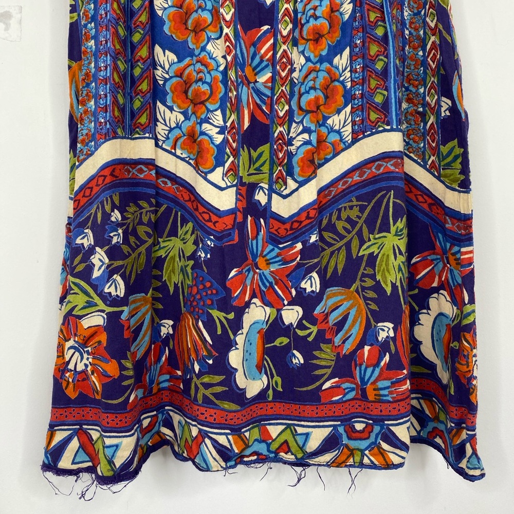 Angie Boho Rayon Western Printed Dress, M - Picture 4 of 8